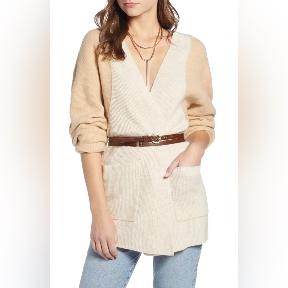 Something Navy Blocked Cardigan